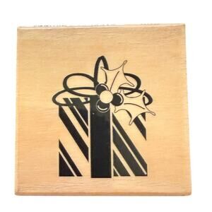 Craft Smart Christmas Present Rubber Stamp 115464